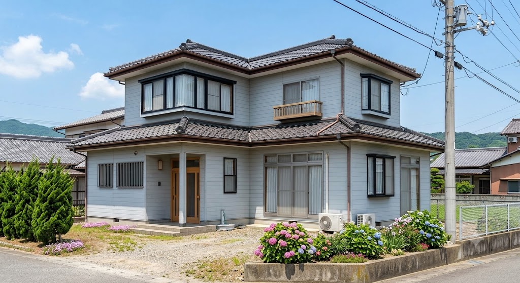 外壁塗装カラーシミュレーションに使用する住宅写真の例